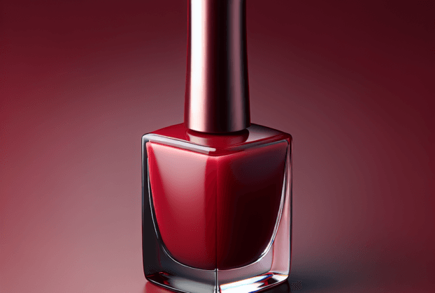 esmalte risque vermelho bordo