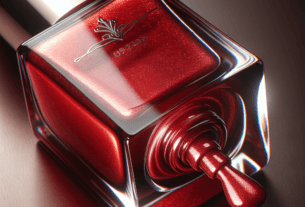 esmalte risque vermelho metalizado